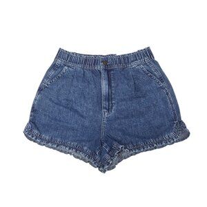 American Eagle High Rise Mom Shorts, Pull On, Denim, Stretch, Size 4